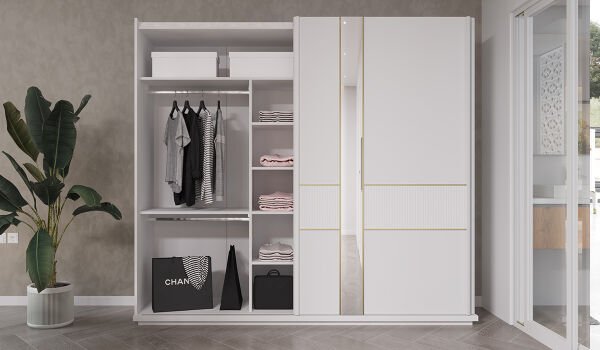 Gold Bella Sürgülü Gardırop