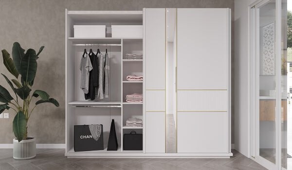 Gold Bella Sürgülü Gardırop