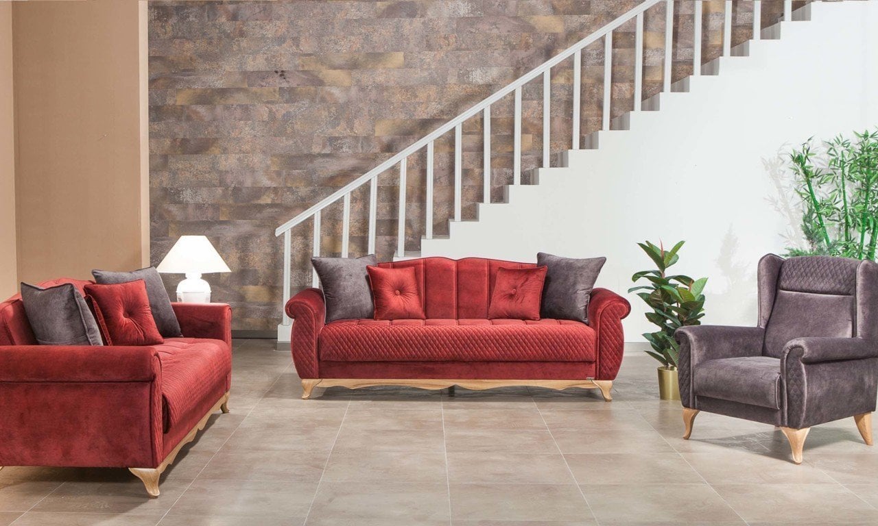 Grand Midi Koltuk Takımı Bordo