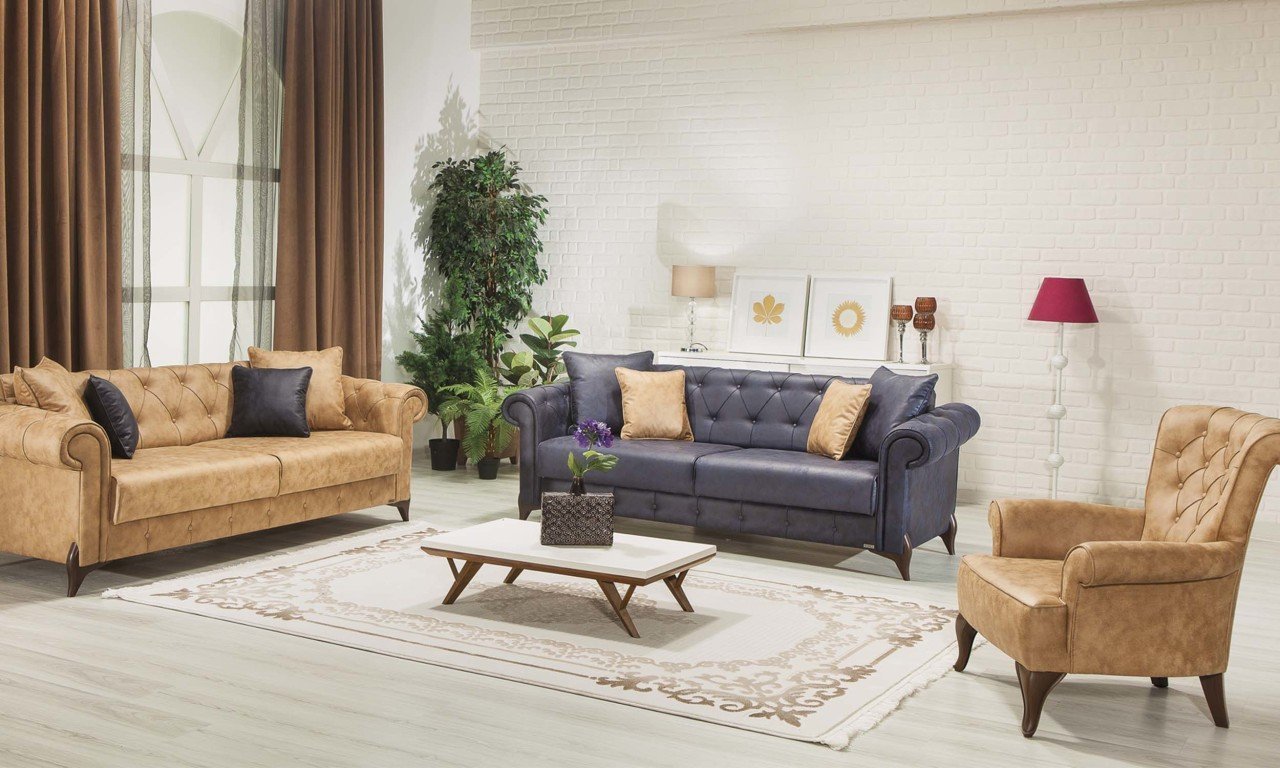 Valentino Midi Koltuk Takımı Lacivert