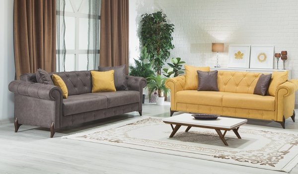 Valentino Midi Koltuk Takımı Sarı