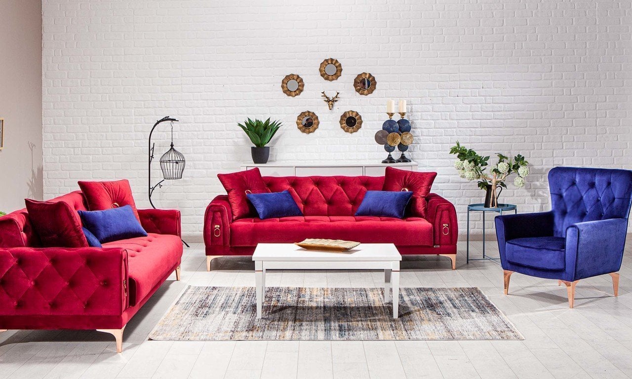 Anfora Midi Koltuk Takımı Bordo