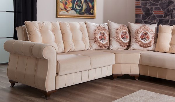 Bianco Köşe Takımı Krem