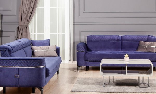 Veyron Midi Koltuk Takımı (3+3+1) Mavi