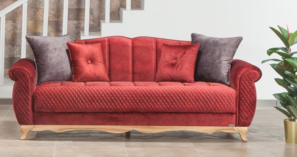 Grand Üçlü Koltuk Bordo