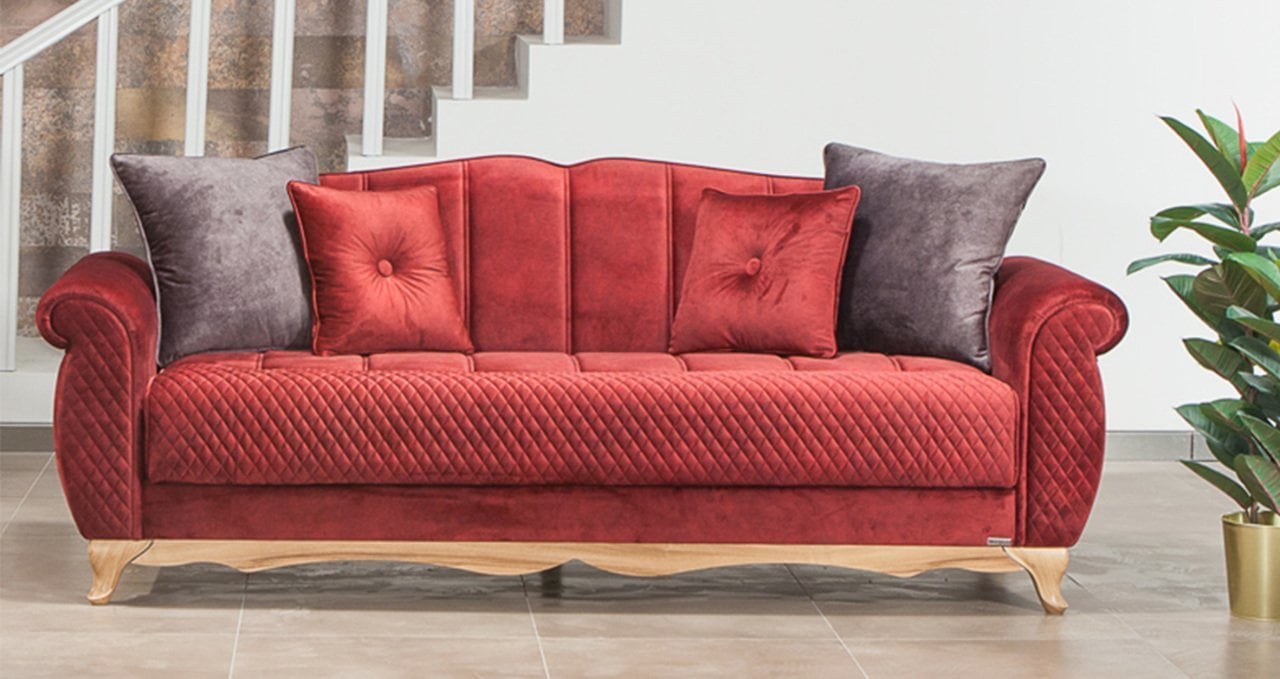 Grand Üçlü Koltuk Bordo