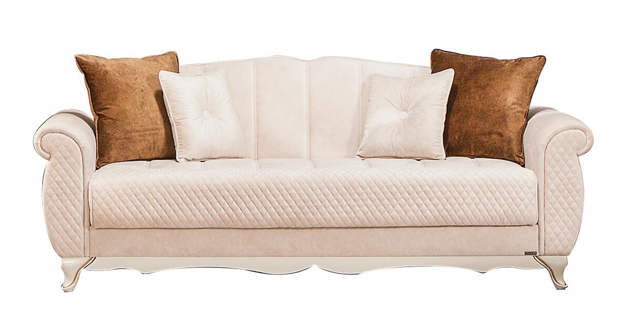 Grand Üçlü Koltuk Krem