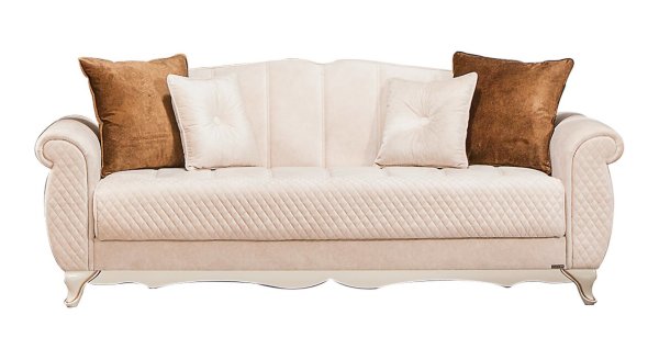 Grand Üçlü Koltuk Krem