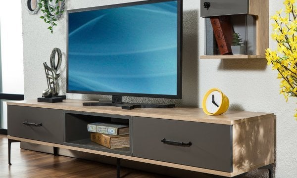 Milano Yemek Odası Takımı Tv Ünitesi Üst Modül