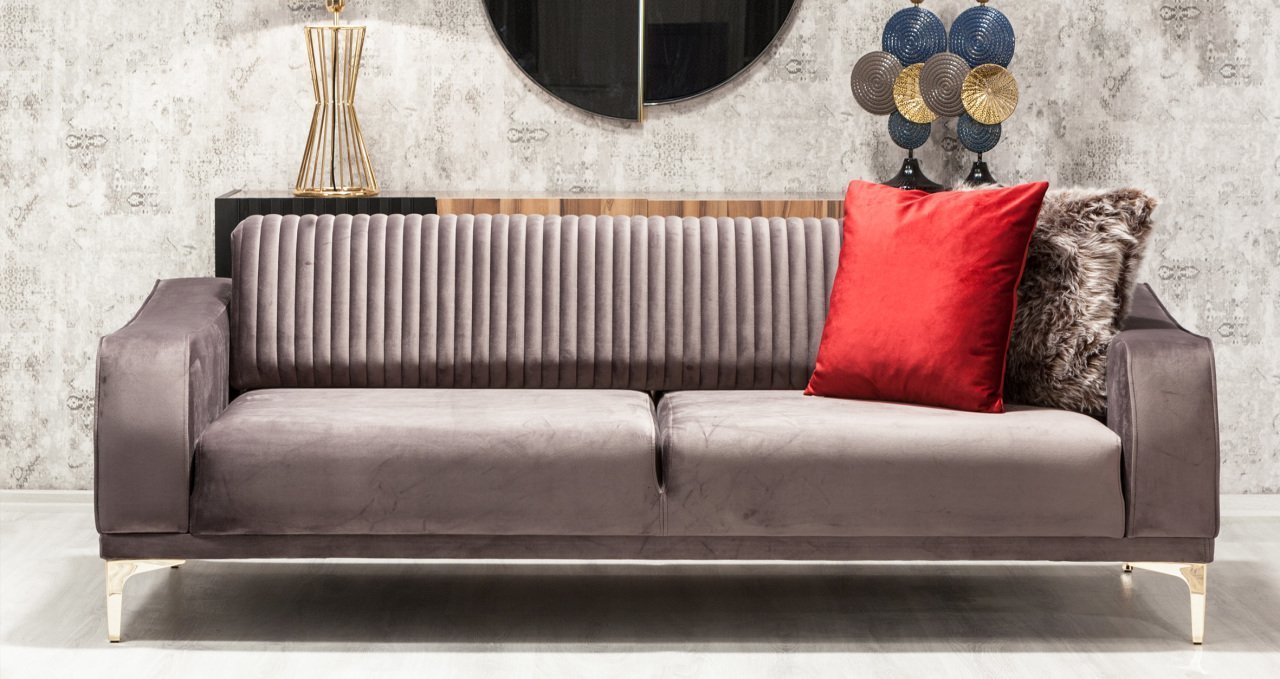 Urla İkili Koltuk Gri