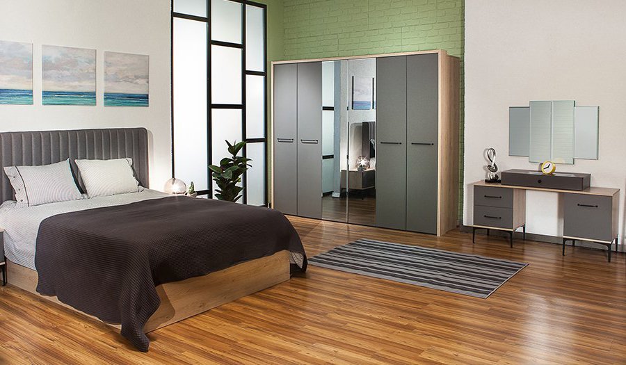 Milano Yatak Odası Takımı (Aynalı) Gardırop