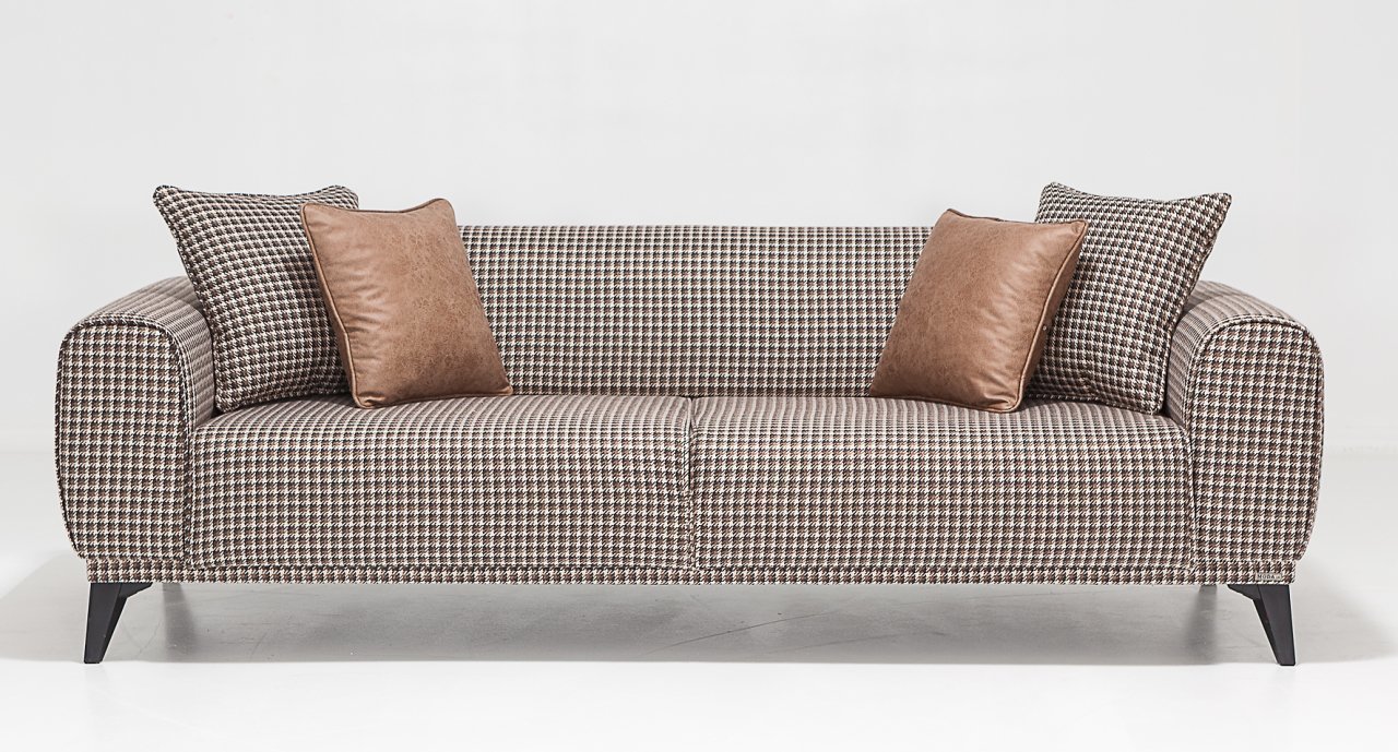 Milano Üçlü Kanepe Ekose