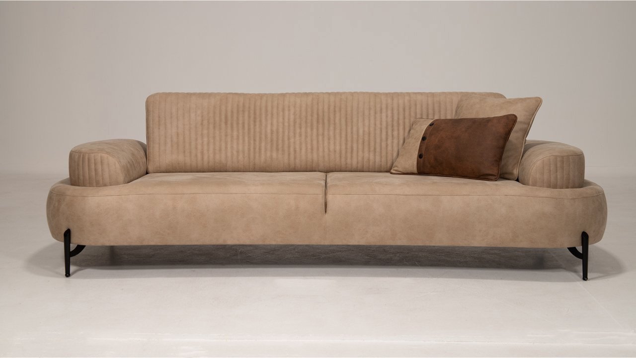 Cross İkili Kanepe Siyah Ayak