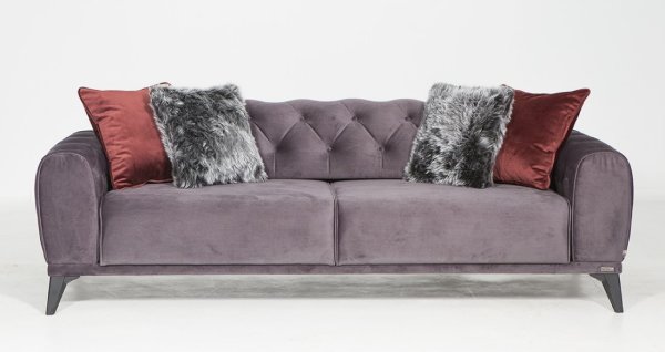 Milano Üçlü Kanepe Kahve