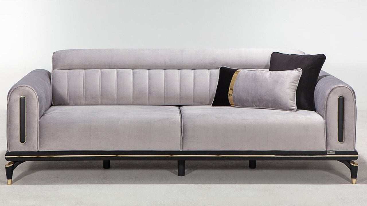 Bella İkili Kanepe Gri