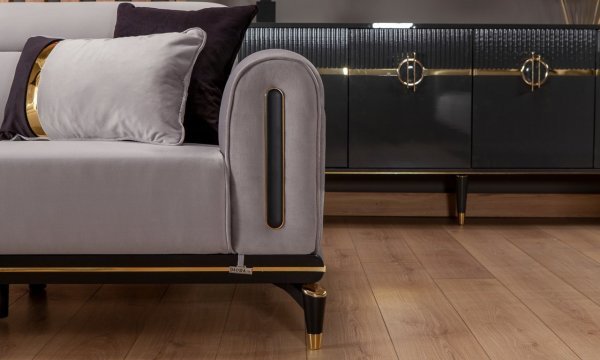 Bella İkili Kanepe Gri