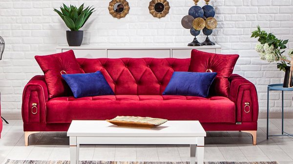 Anfora İkili Koltuk Bordo