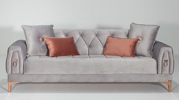 Anfora İkili Koltuk Gri