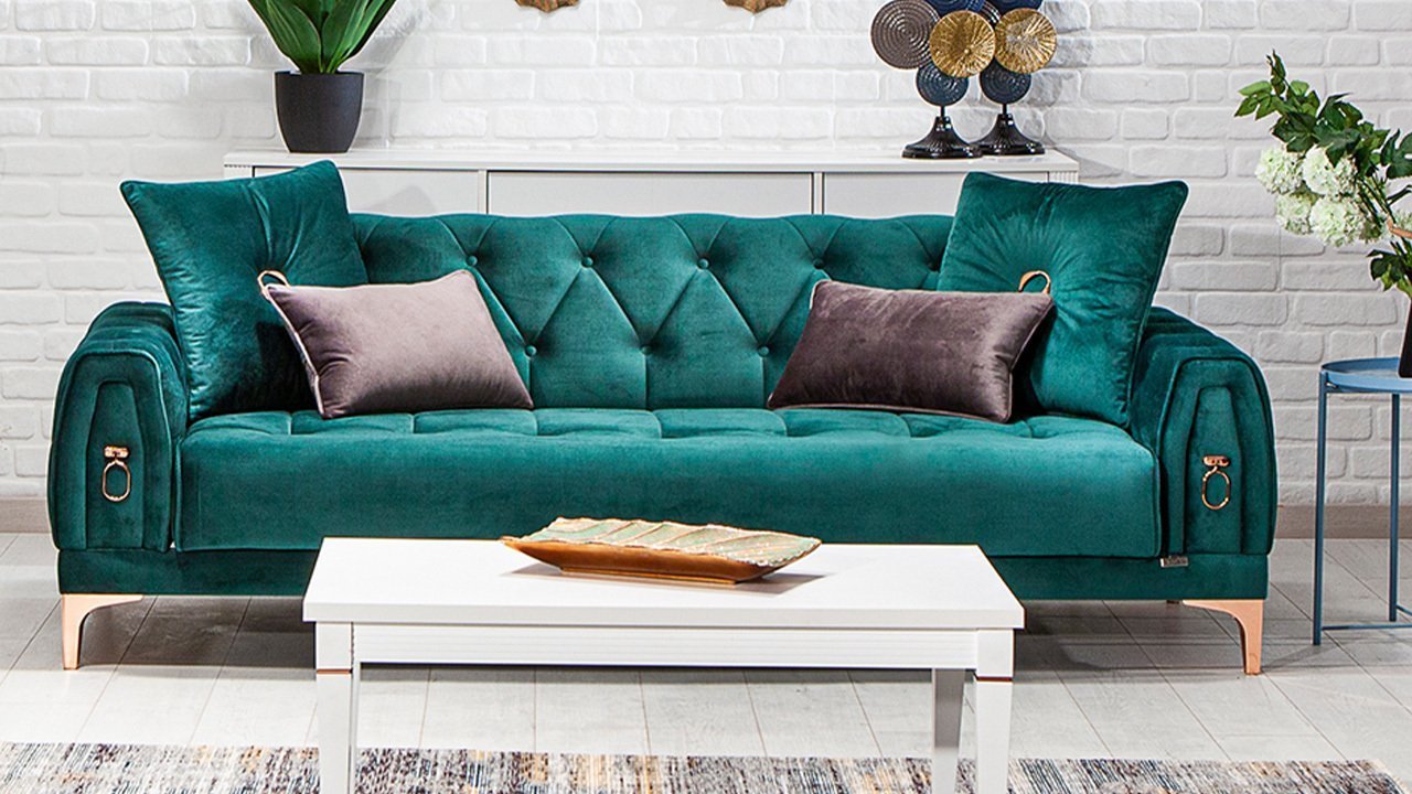 Anfora İkili Koltuk Yeşil