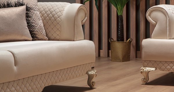 Hürrem İkili Kanepe Krem