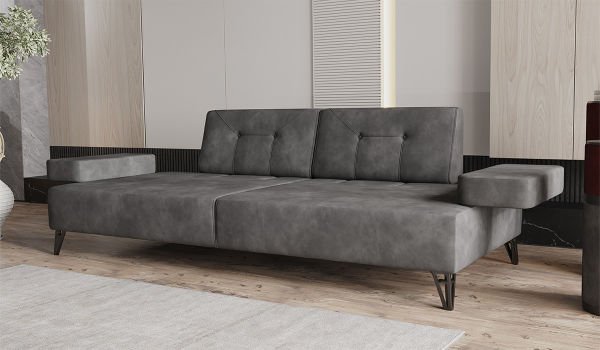 Avrupa Üçlü Kanepe Antrasit