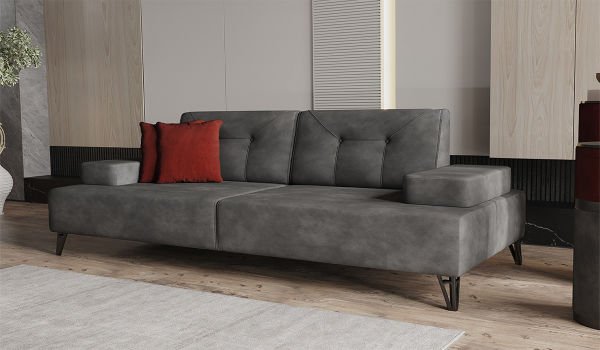 Avrupa Üçlü Kanepe Antrasit