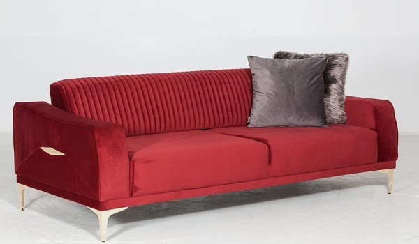 Urla Üçlü Koltuk Bordo