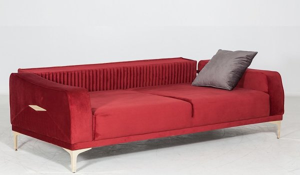 Urla Üçlü Koltuk Bordo