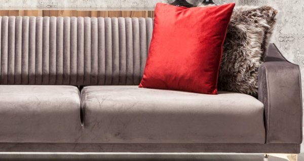 Urla Üçlü Koltuk Gri