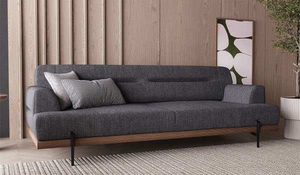 Linen Midi Koltuk Takımı Antrasit