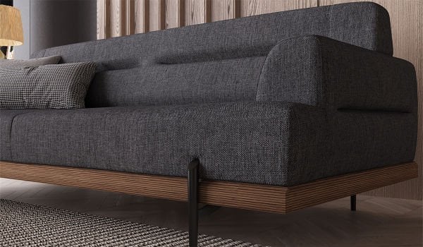 Linen Midi Koltuk Takımı Antrasit