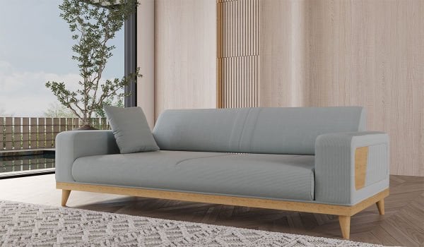 Nitra Üçlü koltuk Gri