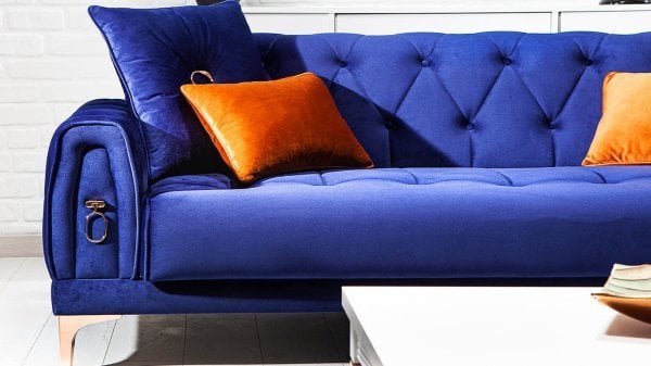 Anfora Üçlü Koltuk Lacivert