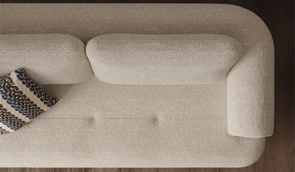 Palvin Üçlü Koltuk Krem