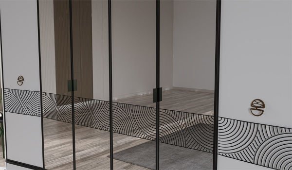 White Cross Yatak Odası Takımı Kapaklı Gardırop