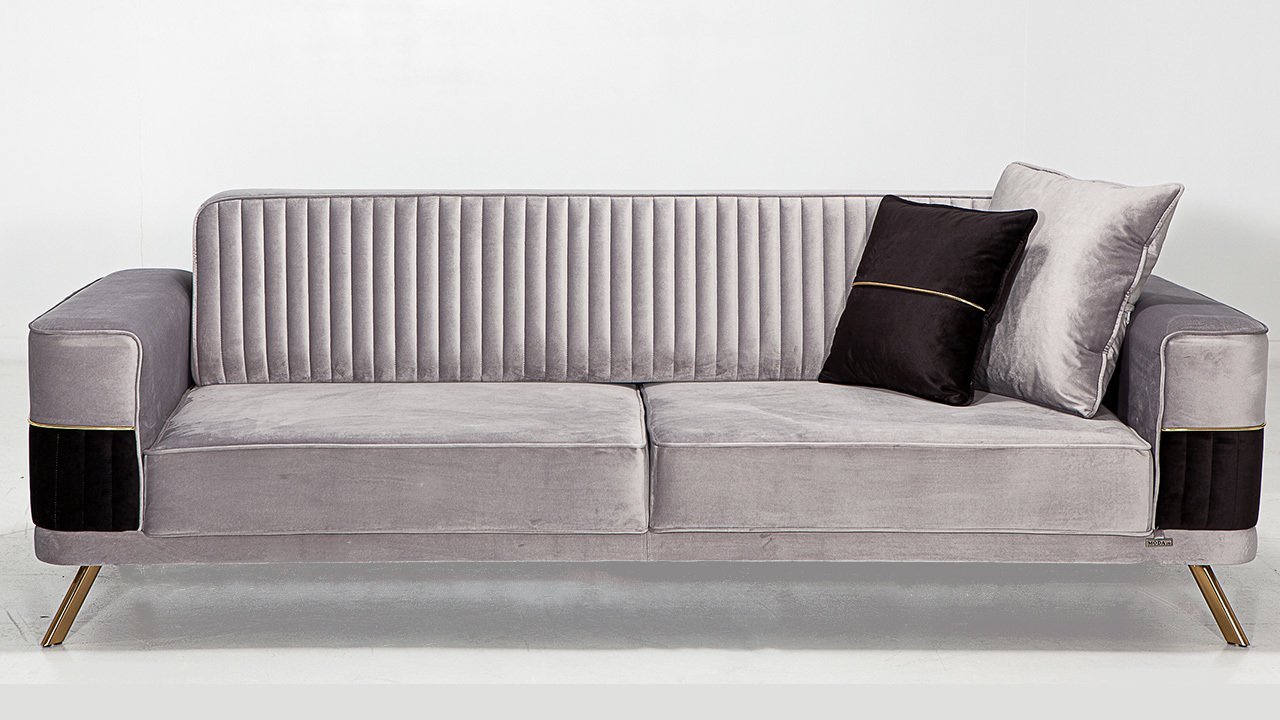 Demre Üçlü Kanepe Gri