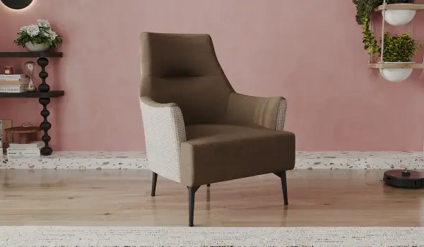 Linen Koltuk Takımı - Krem İkili Koltuk