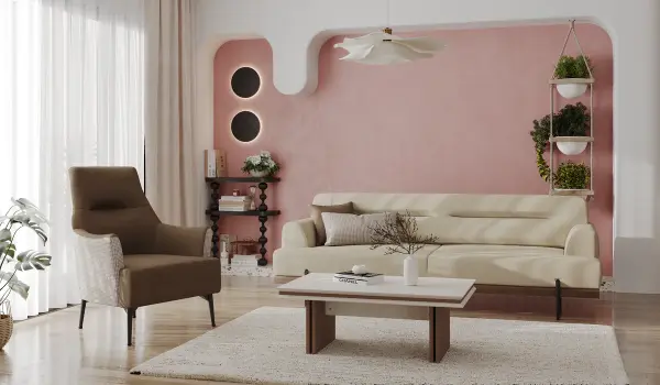 Linen Koltuk Takımı - Krem