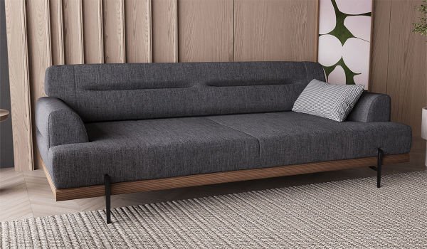 Linen Üçlü Koltuk Antrasit