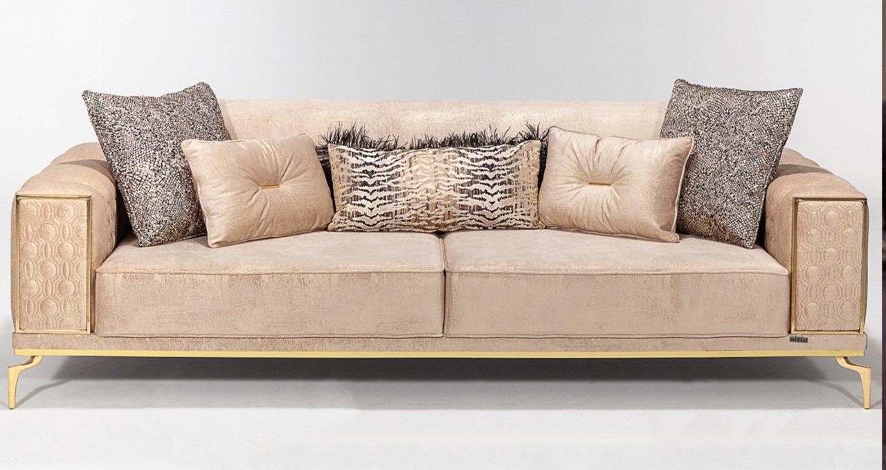 Lexus Üçlü Kanepe Krem