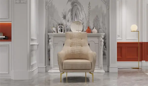 Lexus Koltuk Takımı - Krem Berjer