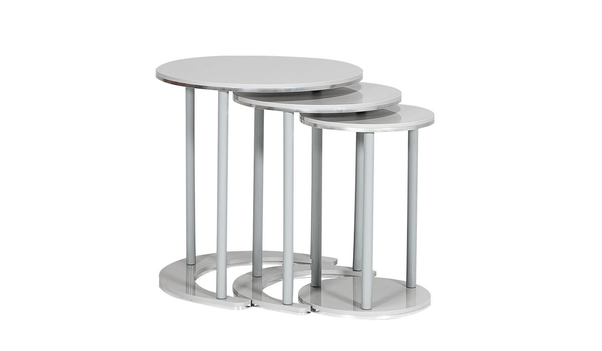 Veyron Aksesuar Seti Üçlü Zigon Sehpa