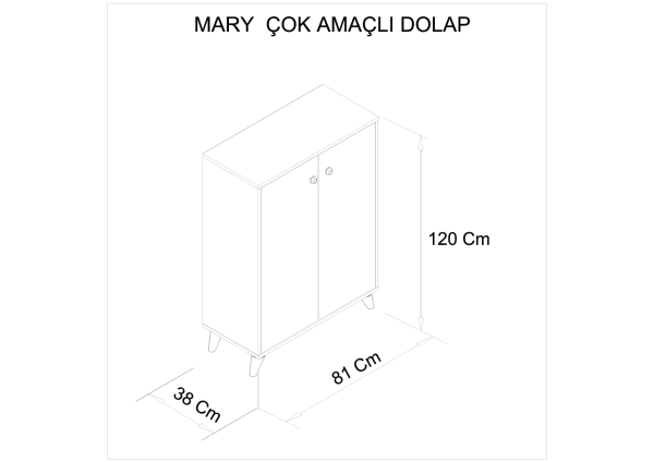 Mary Pink Çok Amaçlı Dolap