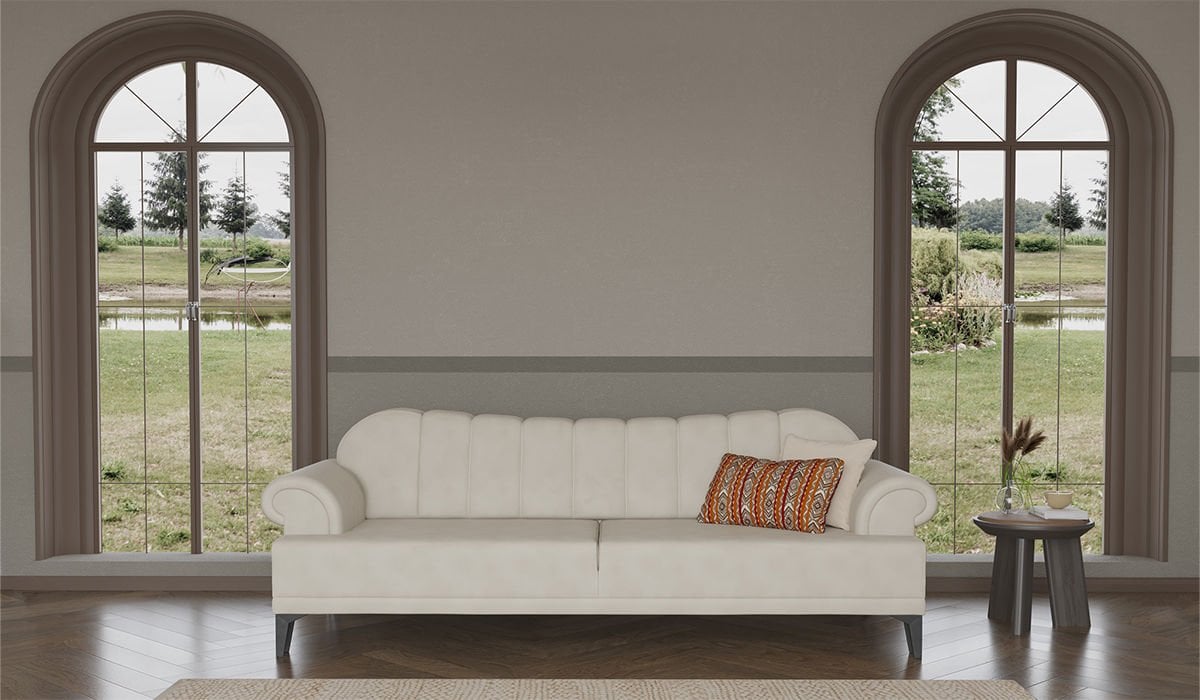 Dolce Üçlü Koltuk Krem