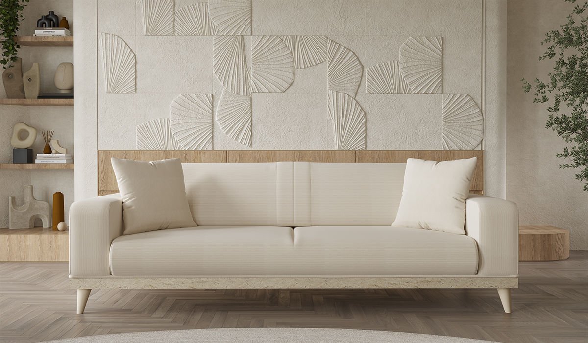 Nitra Üçlü koltuk Traverten