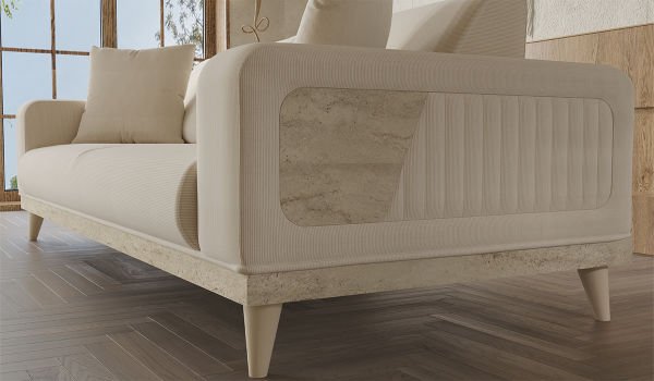 Nitra Üçlü koltuk Traverten