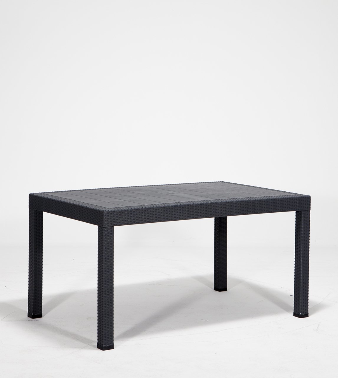 Rattan Large Masa - Çok Renkli Beyaz