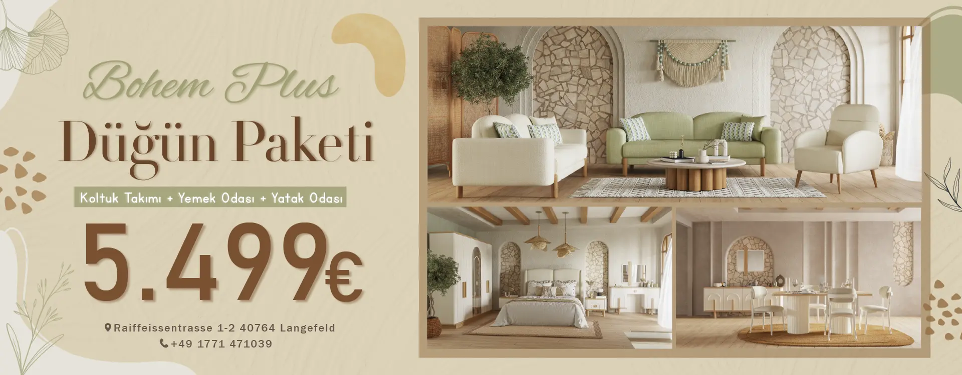 Bohem Plus Düğün Paketi